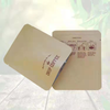 Customized Print Kraft Paper Three Side Seal Bag Zipper Packaging Bag