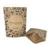 Customized Print Kraft Paper Stand Up Bag Zipper Packaging Bag