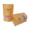 Kraft Paper Windowed Stand Up Packaging Bag