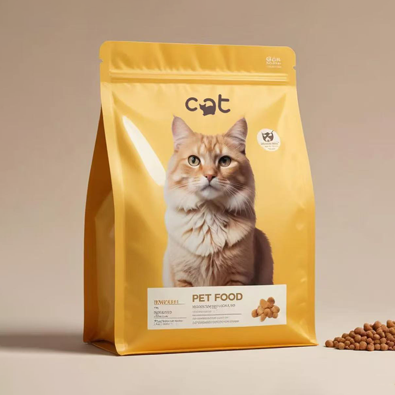 Ordinary Zipper Pet Food Flat-bottomed Aluminum Film Cat Food Bag