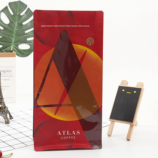 1kg Flat-bottomed Side Zipper Coffee Packaging Bag