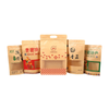 Kraft Paper Flat-bottomed Window Zipper Packaging Bag