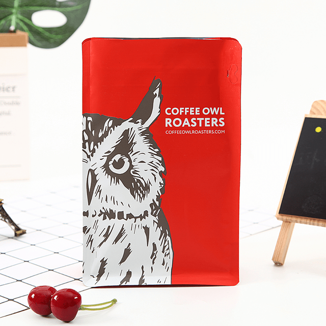 250g Flat-bottomed Side Zipper Coffee Packaging Bag