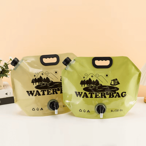 Self-standing Packaging Bag With Hand-held Knob Faucet Nozzle