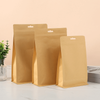 Kraft Paper Flat-bottomed Zipper Packaging Bag